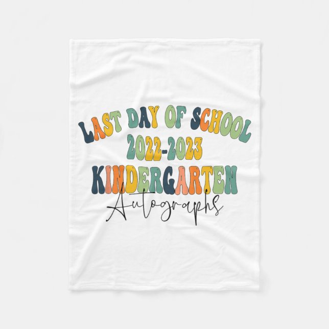 Manta Polar Autografías de jardines de infancia 2023 (Anverso)