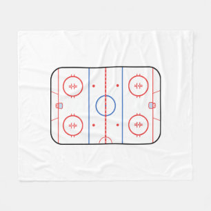 Manta Polar Autógrafo del compañero de la pista del hockey