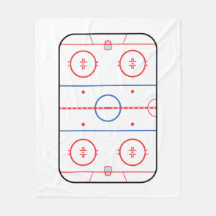 Manta Polar Autógrafo del compañero de la pista del hockey
