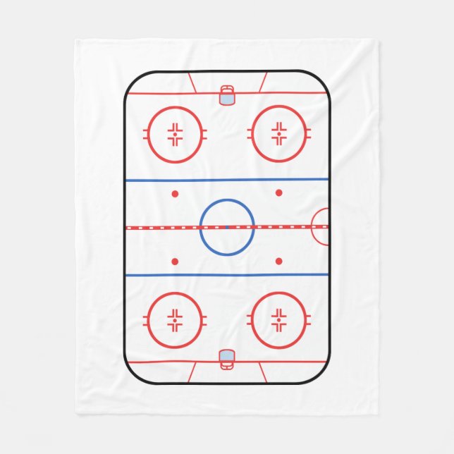 Manta Polar Autógrafo del compañero de la pista del hockey (Anverso)