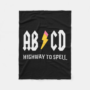 Manta Polar Autopista Para Spell Lápiz Maestra Amp; Estudiante