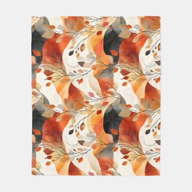 Manta Polar Autumance Elegance Seamless Pattern (Anverso)