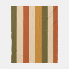 Manta Polar Autumn Color Block Fleece Blanket