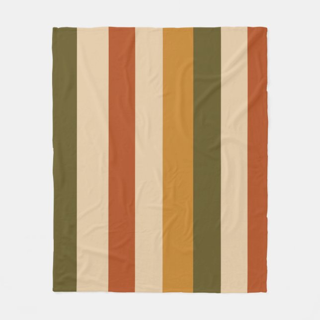 Manta Polar Autumn Color Block Fleece Blanket  (Anverso)