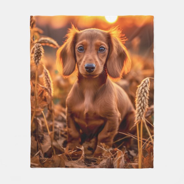 Manta Polar Autumn Dachshund Pup (Anverso)