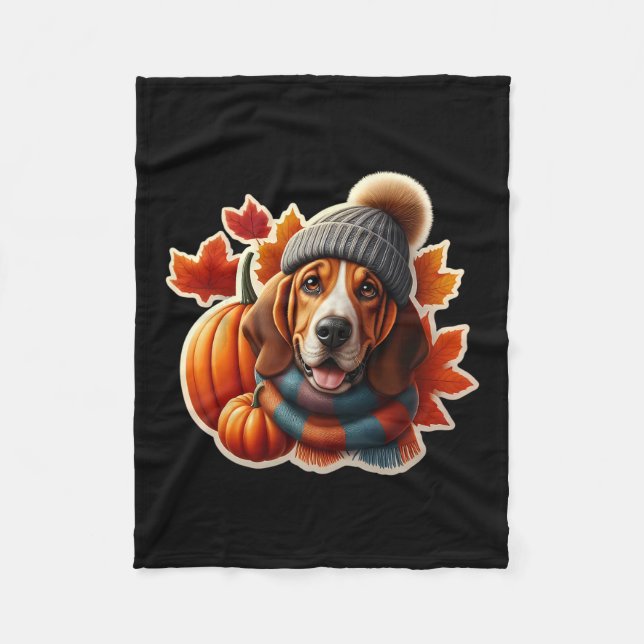 Manta Polar Autumn Fall Bracco Italiano Dog Owner Thanksgiving (Anverso)