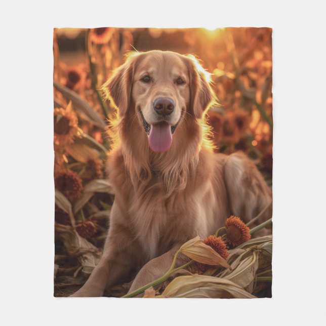 Manta Polar Autumn Golden Retriever (Anverso)