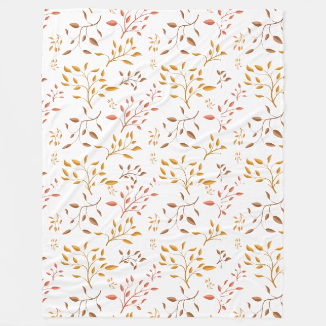 Manta Polar Autumn Leaf Cascade – Cozy Fleece Blanket (Anverso)
