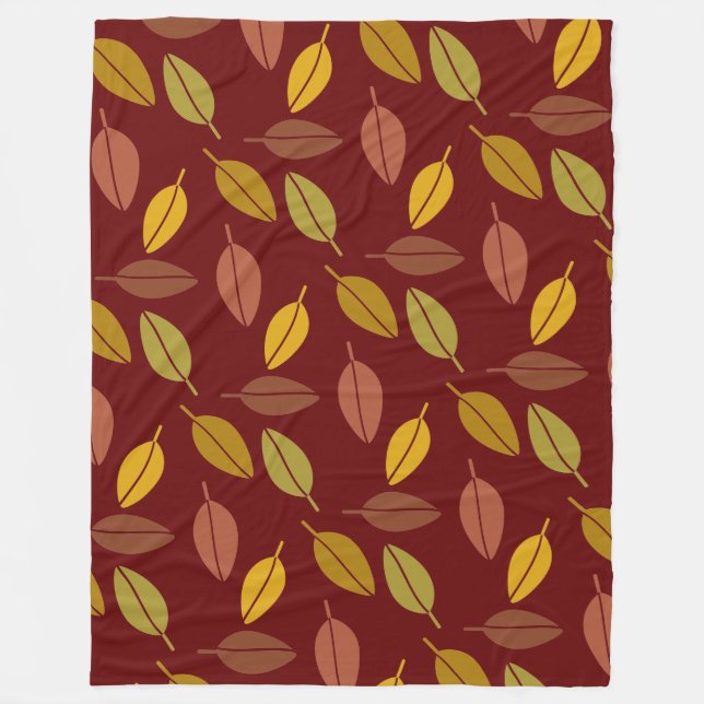 Manta Polar Autumn Leaves Fleece Blanket (Anverso)