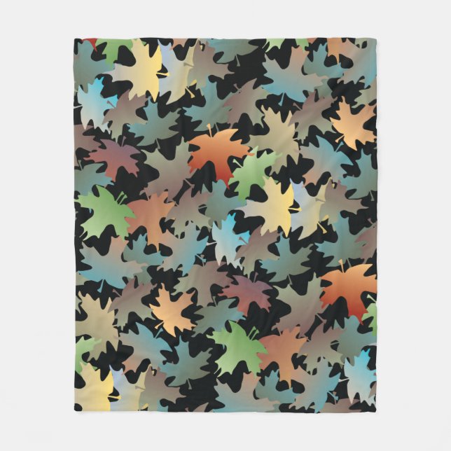 Manta Polar Autumn Leaves Fleece Blanket (Anverso)