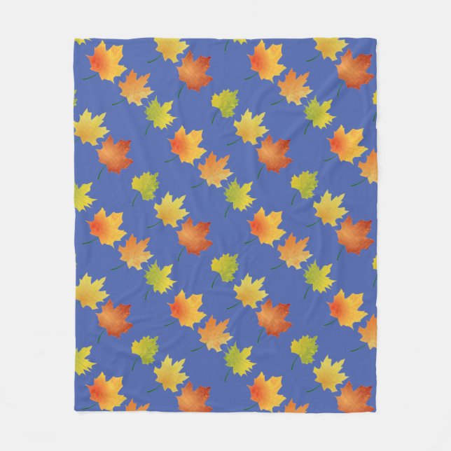 Manta Polar Autumn Leaves Fleece Blanket (Anverso)