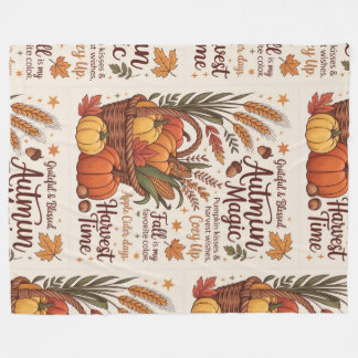 Manta Polar Autumn magic harvest time stylish Blanket New Home