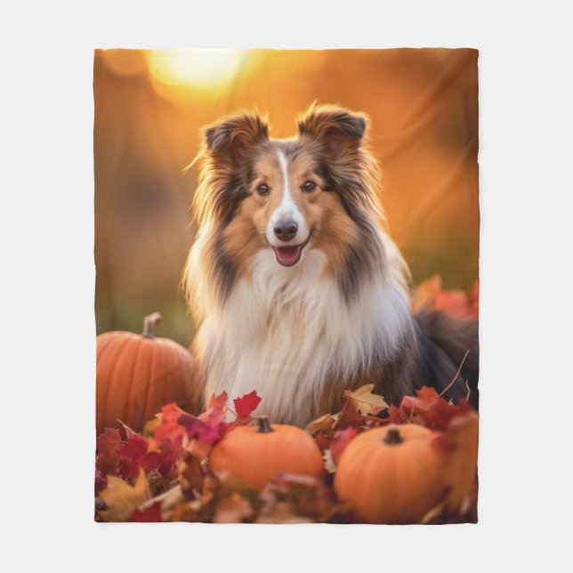 Manta Polar Autumn Sheltie (Anverso)