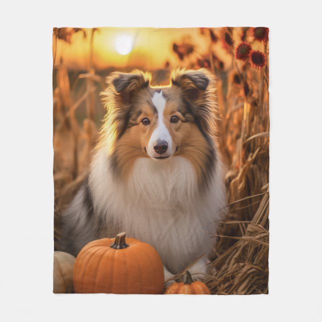 Manta Polar Autumn Sheltie (Anverso)