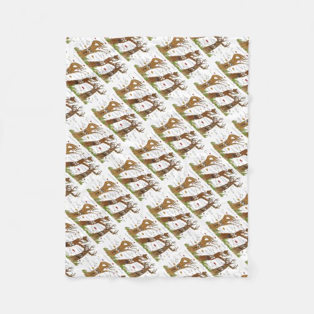 Manta Polar Autumn Trees Fleece Blanket (Anverso)