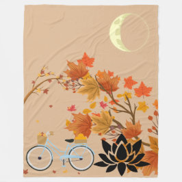 Manta Polar Autumn Walk with Moon and Lotus Flower