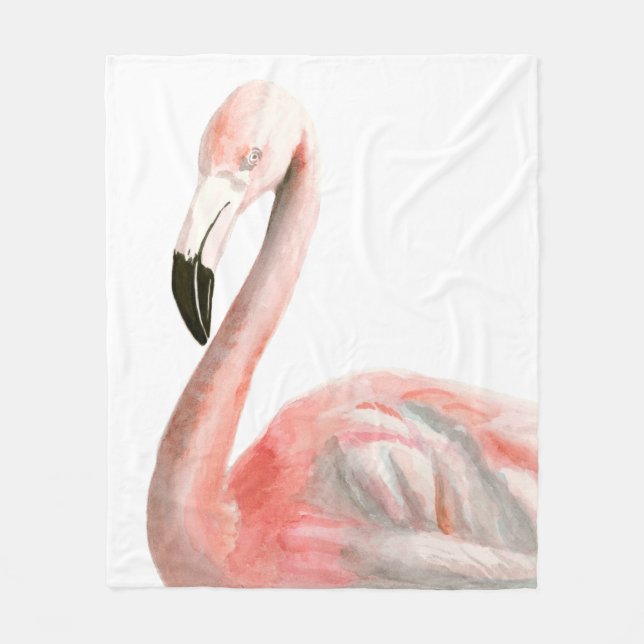 Manta Polar Ave Flamingo Tropical (Anverso)