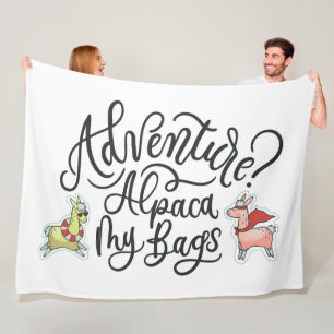 Manta Polar ¿Aventura? Alpaca mis bolsos