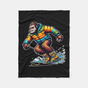Manta Polar Aventura de esquí Sasquatch diversión de invierno
