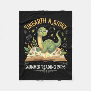 Manta Polar Aventura de lectura de dinosaurios verano 2026 T