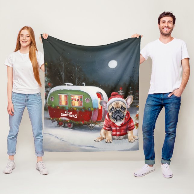 Manta Polar Aventura de Navidades de la Caravana de Bulldog de (In situ)