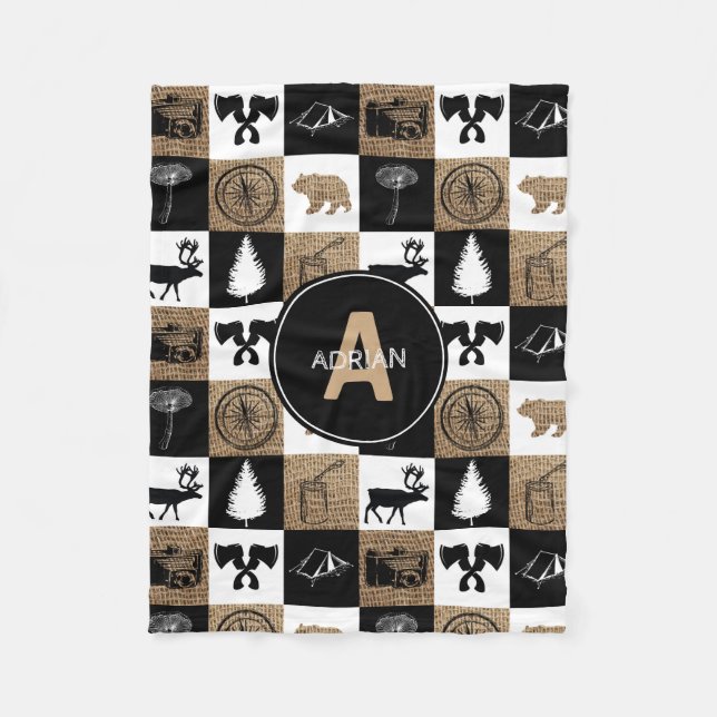 Manta Polar Aventura rural de camping al aire libre (Anverso)