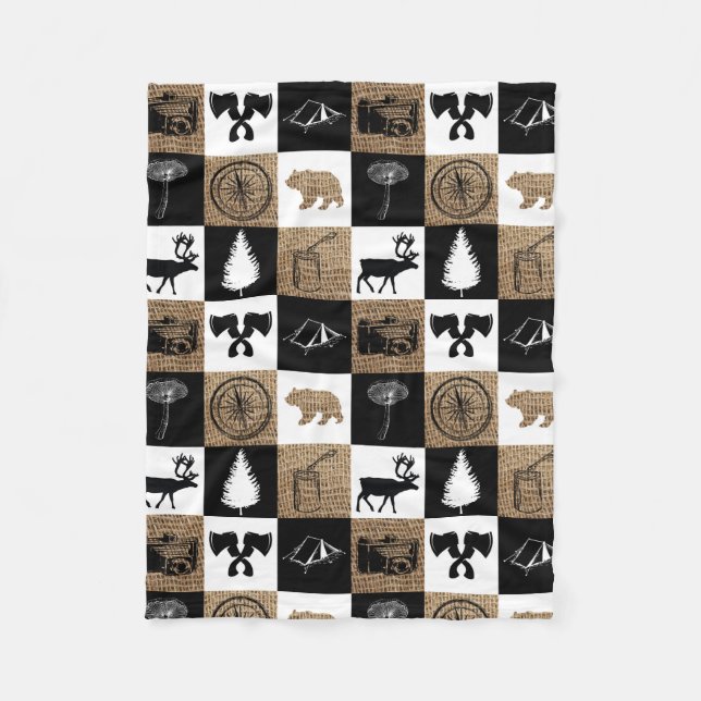 Manta Polar Aventura rural de camping al aire libre (Anverso)