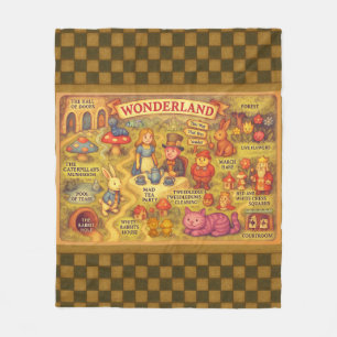 Manta Polar Aventuras caprichosas de Alicia en el país de las 