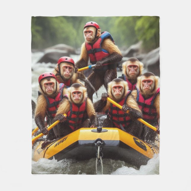Manta Polar Aventurous Capuchin Monkeys Whitewater Rafting (Anverso)