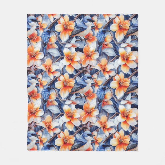 Manta Polar Aves de una pluma (Anverso)