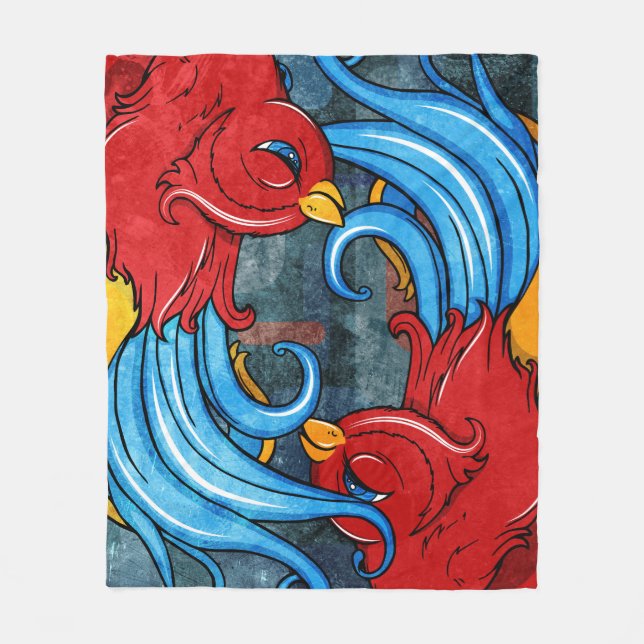 Manta Polar Aves del tatuaje (Anverso)