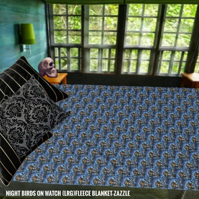 Manta Polar Aves nocturnas vigiladas (Subido por el creador)