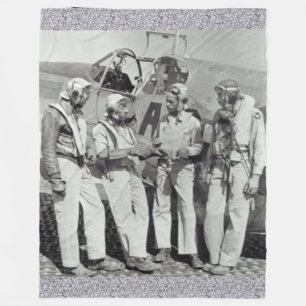 Manta Polar AVIADORES de TUSKEGEE (las COLAS del ROJO)