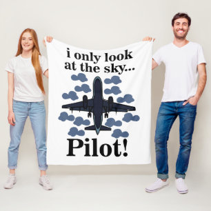 Manta Polar Avión Piloto Sólo Miro Al Piloto Del Cielo