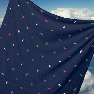 Manta Polar Aviones de color alineados uno al lado del otro Az