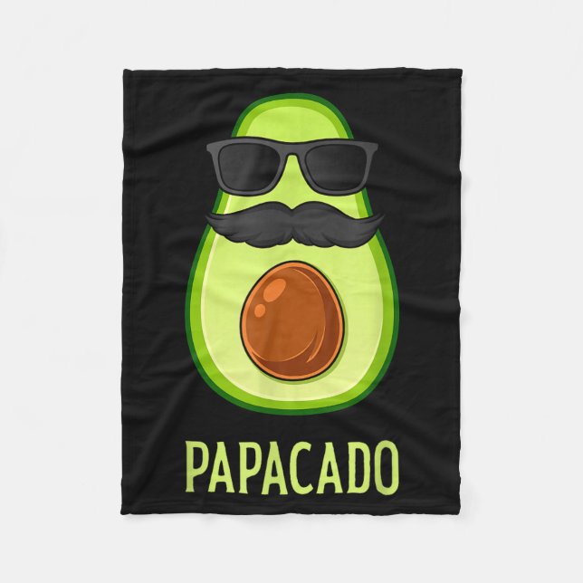 Manta Polar Avocado Dad Papacado Funny Daddy Father Avocado  (Anverso)