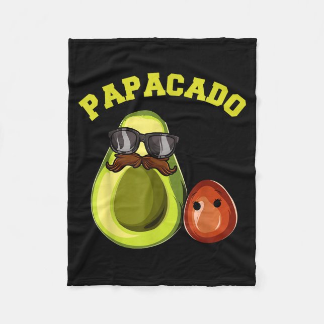Manta Polar Avocado Shirt For Men, Papacado Pregnancy Announce (Anverso)