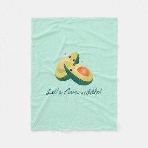 Manta Polar Avocuddle Humor gracioso aguacates
