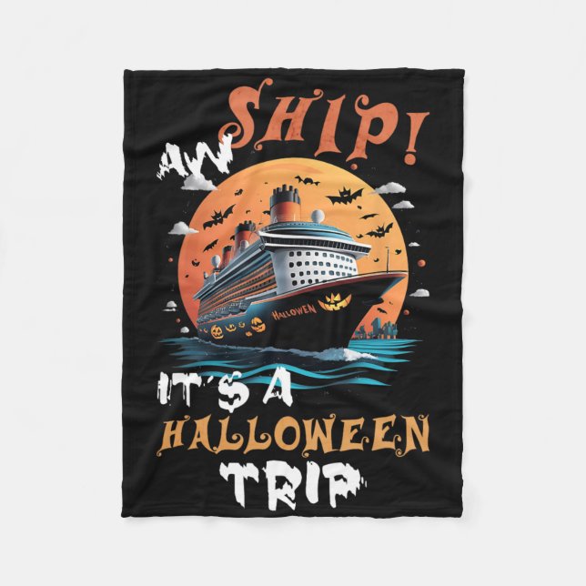Manta Polar Aw Ship Halloween Trip Family Cruise Funny Hallowe (Anverso)