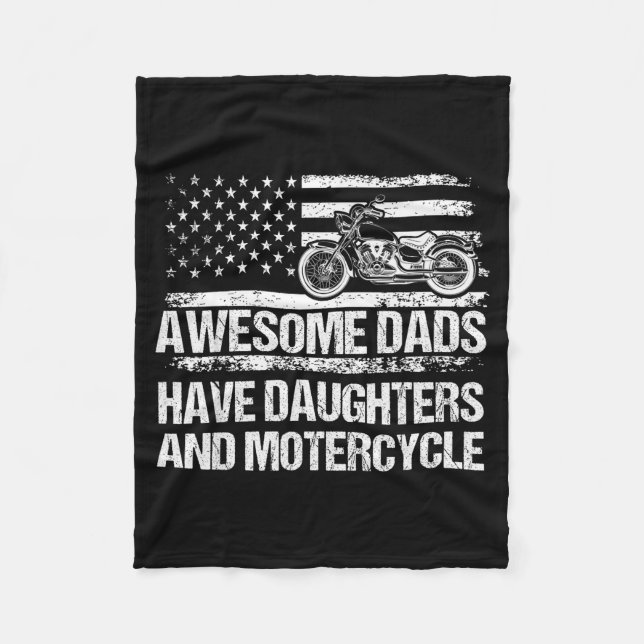 Manta Polar Awesome Dads Have Daughters And Motorcycle Father' (Anverso)