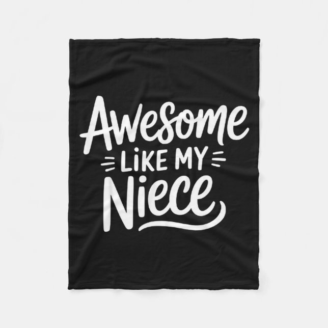 Manta Polar Awesome Like My Niece  (Anverso)