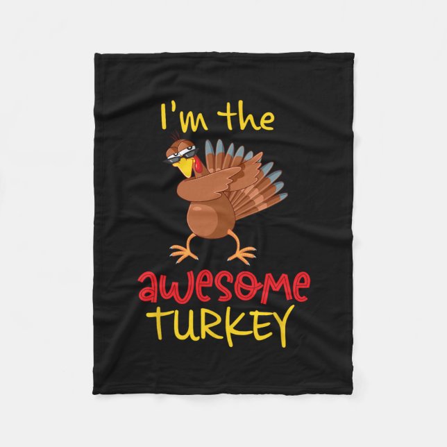 Manta Polar Awesome Turkey Matching Family Group Thanksgiving  (Anverso)