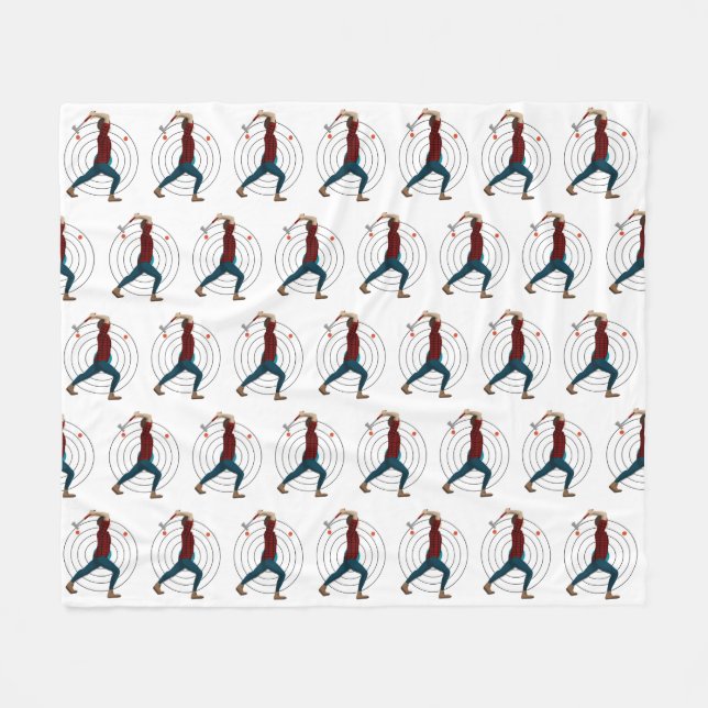 Manta Polar Ax Throwing (Frente (Horizontal))