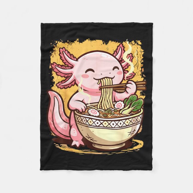 Manta Polar Axolotl Eating Ramen Noodles  (Anverso)