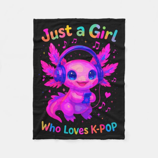 Manta Polar Axolotl Just A Girl Who Loves K-p  (Anverso)