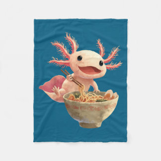 Manta Polar Axolotl Kawaii Eating Ramen Noodles Anime Japanese