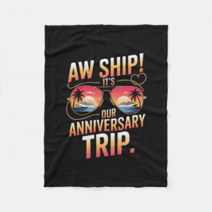 Manta Polar Ay Barco Es Nuestro Viaje De Aniversario Boda Lind