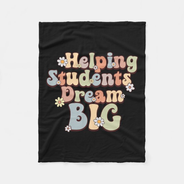 Manta Polar Ayudando a los estudiantes a soñar con un gran con (Anverso)