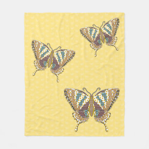 Manta Polar Aztec Swallowtail Fleece Blanket