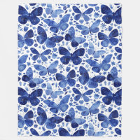 Azul de agua de mariposas